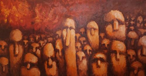 los cretinos - Héctor Gomis - Óleo sobre lienzo