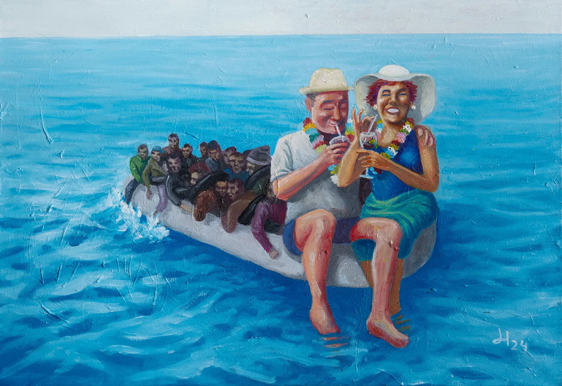 El crucero. öleo sobre lienzo. Héctor Gomis