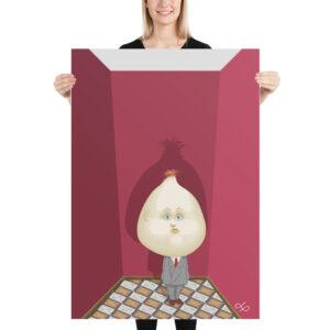 Lámina "El señor cabeza de cebolla"