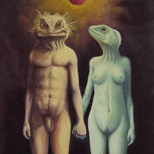 Adán y Eva | óleo sobre lienzo