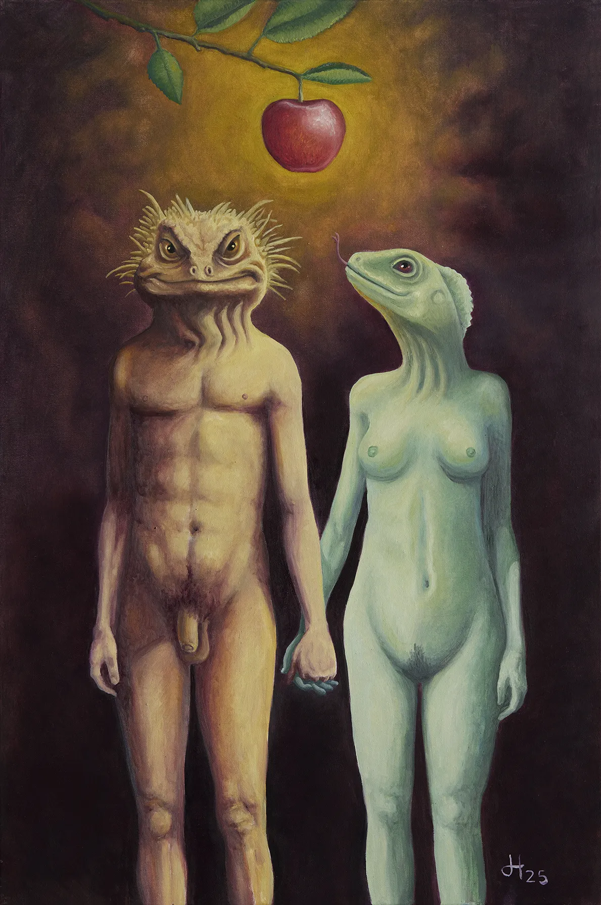 Adán y Eva | óleo sobre lienzo