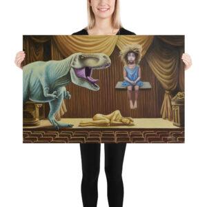 Lámina "Cuando despertó, el dinosaurio todavía estaba allí"