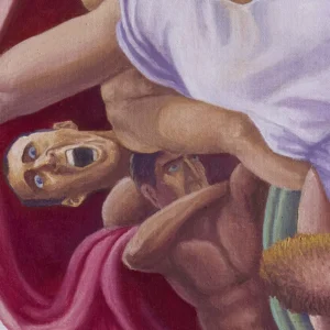 Nicolas Cage creándose a si mismo (detalle) | Óleo sobre lienzo