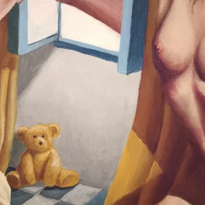 Vida de osito | Detalle | óleo sobre lienzo | Héctor Gomis